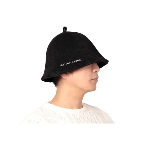 Maison Sauna Hat, Prevents Hair Damaging, Towel Fabric, Easy to Wash Men's, Women's, Sauna Goods, Stylish