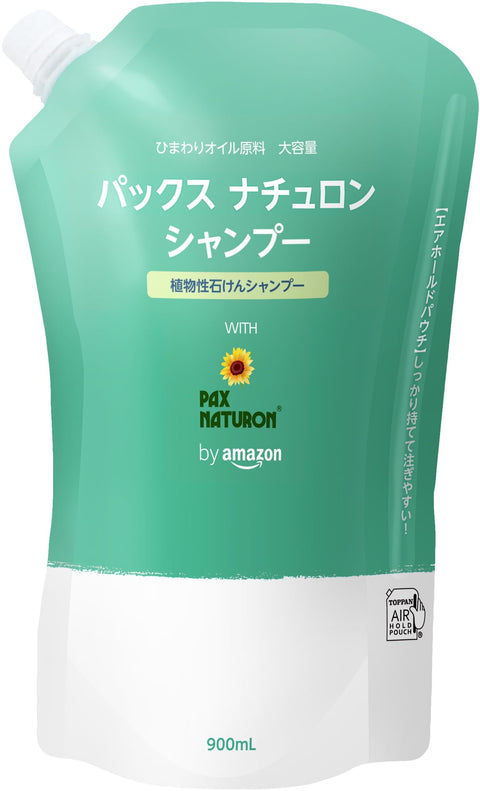 by Amazon 大容量パックスナチュロン せっけんシャンプー 詰替用 900ml (NATUXIA)
