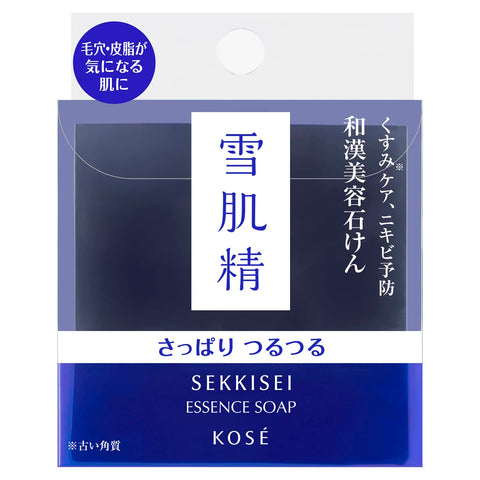 雪肌精 洁面 精华 肥皂 主体 120g 洁面皂 毛孔 和汉美容皂 暗沉 粉刺 黑色