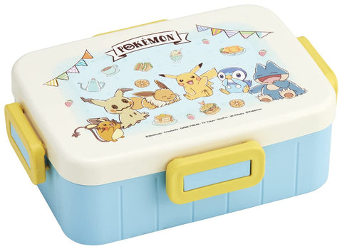 Skater YZFL7AG-A Lunch Box, Pokemon Cafe Art, 22.0 fl oz (650 ml), Antibacterial, 4-Point Lock, For Women, Made in Japan