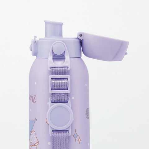 Skater STCH6 Children's Stainless Steel Water Bottle, Direct Drinking, 20.3 fl oz (600 ml), Children's Friendly Lightweight Type, Sanrio Chromi, Big Ribbon, For Girls, Cold Insulation, Water Bottle,