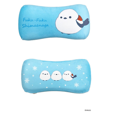 MORIPiLO 4621262 Morishita Memory Foam Pillow, Fukufuku, 5.9 x 12.2 inches (15 x 31 cm), Lumbar, Backrest, Support, Stuffed Toy, Cushion, Character Goods, Snow Blue