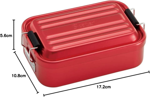 スケーター(Skater) ふわっと盛れる アルミ製 弁当箱 600ml レッド AFT6B