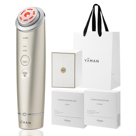 Yerman YJFM18NAM Facial Beauty Device Lift Up Photo Plus Shiny Neo Power Booster Pad 2 Types RF EMS Pore Clean Hydrate