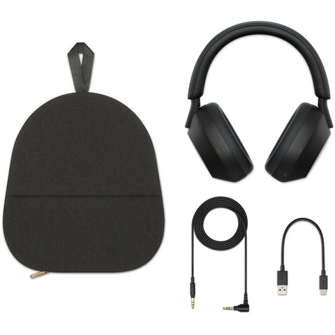 Sony Sony 無線降噪立體聲耳機 WH-1000XM5:降噪性能提升/Amazon Alexa/提升通話表現/柔軟貼合皮革的高隔音性/黑色 WH1000XM5 BM
