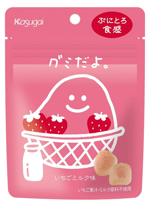 春日井製菓 グミだよ.いちごミルク味 60g×6袋