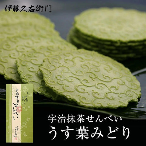 伊藤久右衛門 宇治抹茶仙貝 薄葉綠 煎餅 24片