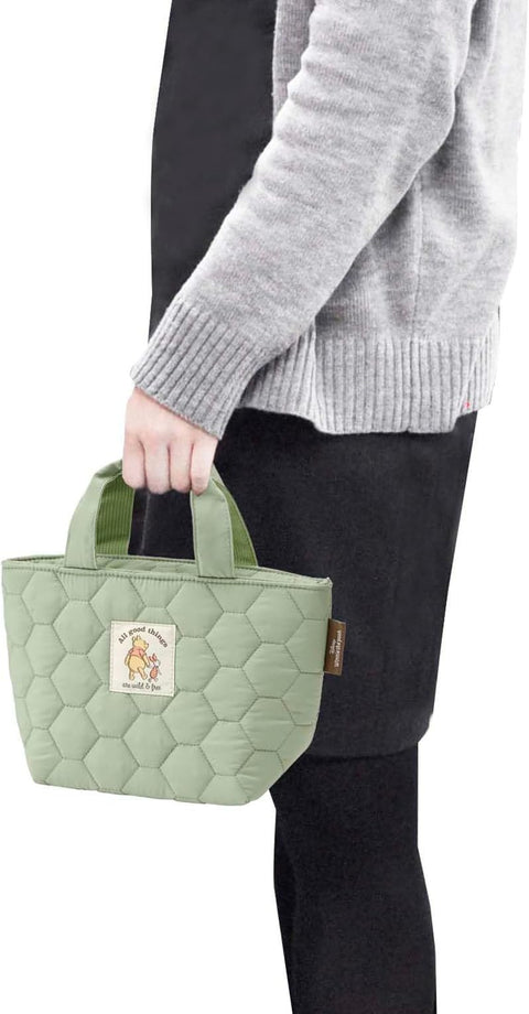 スケーター(Skater) キルティング生地 保冷 保温 ランチバッグ 30×マチ12×高さ18cm ディズニー くまのプーさん KKLB2-A