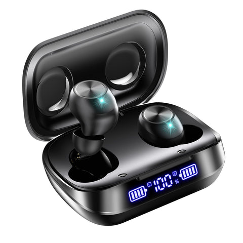 イヤホン bluetooth ワイヤレスイヤホン ブルートゥースイヤホン【2025年アップグレード版】Ysobook 48時間連続再生 Hi-Fi 自動ペアリング Bluetooth5.3 LEDディスプレイ AAC/SBC 片耳/両耳 イヤホン タッチコントロール ハンズフリー通話 ENCノイズキャンセリング Type-C充電 小型/軽量 IPX7防水 スポーツ/通勤通学/テレワーク(ブラック)