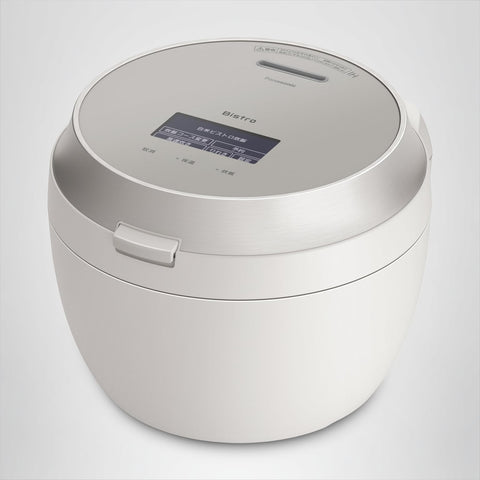 Panasonic SR-V18BB-K Rice Cooker, Bistro, Premium Model, Artisan AI, Equipped with Pressurized Hot Air Pump, 2 Cleaning Parts, Black