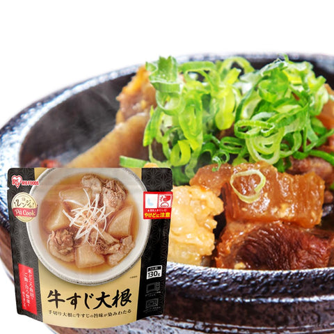 IRIS OHYAMA 速食 牛筋蘿蔔 130克 小菜 速食食品 配菜 扳手。 微波爐 de Pa Cook