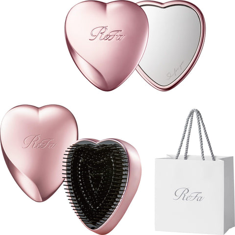 【公式ストア限定】リファハートミラー ＋ リファハートブラシセット/ReFa HEART MIRROR ＋ ReFa HEART BRUSH Set ローズゴールド