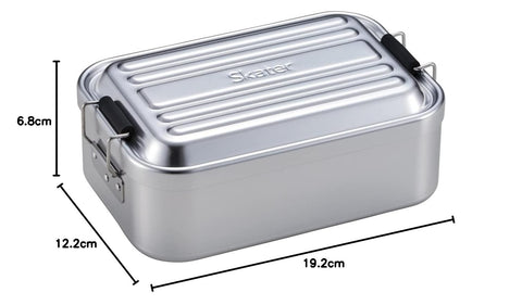 スケーター(Skater) 弁当箱 深型 1000ml 大容量 ふわっと盛れる アルミ製 男性用 シルバー AFTD10-A