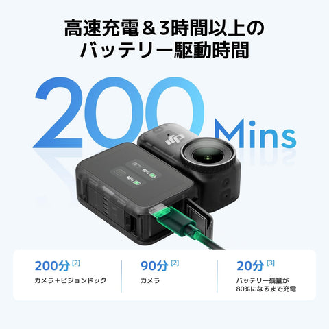 DJI Osmo Nanoスタンダードコンボ (128GB) ウェアラブルカメラ 小型4K／60fps Vlogカメラ 1/1.3インチセンサー 143°広角FOV映像 200分録画 迅速なコンテンツ転送 スポーツ Vlog用磁気POVカメラ4K