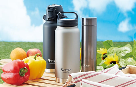 스케이터 STD10H-A 스테인리스 스틸 다이렉트 보틀 (손잡이 포함), 1000ml, 물병, 머그 보틀, 블랙
