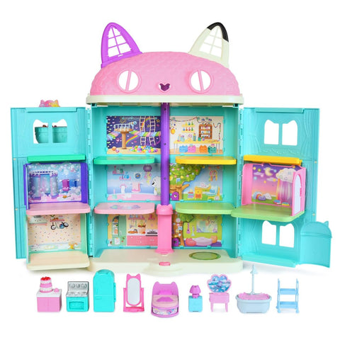 TAKARA TOMY(TAKARA TOMY)GABY 玩具屋 大貓咪屋 貓咪小屋 貓咪造型禮物組 附3個肚臍