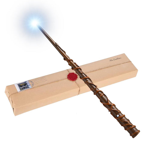 [Magic Item Collection] Magic Wand, LED Illuminating Function, Type-C Rechargeable, Japanese Spell Table + Gift Box + British Style School of Magic Strengthened Steel Tube Construction, Premium
