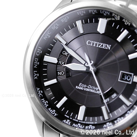 CITIZEN西鐵城 腕錶 Citizen Collection 西鐵城系列 日本產 Eco-Drive 光動能驅動 多局電波​​ 針表示式 CB0011-69E 男士