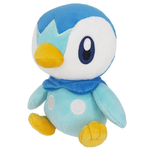 San-ei Trading Pokémon ALL STAR COLLECTION Piplup (S) W3.9 x D4.7 x H6.1 inches (10 x 12 x 15.5 cm) Plush Toy PP89