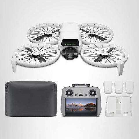 DJI Flip Fly Moreコンボ（RC 2画面送信機付属） ドローン カメラ付き 4K UHDカメラ搭載ドローン（大人用） 手のひら離陸 自動帰還 小型ドローン インテリジェント飛行 バッテリー×3 合計動作時間93分