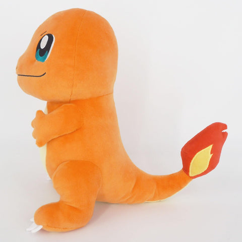 Sanei Boeki PP119 Pokémon All Star Collection Plush Toy, Charmander, Size M, W 7.1 x D 10.2 x H 11.4 Inches (18 x 26 x 29 cm)