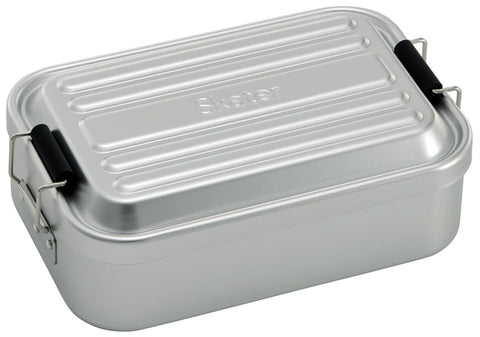 Skater AFT8B-A Aluminum Lunch Box, Fluffs Easily, Large Capacity, 28.7 fl oz (850 ml), Men, Silver
