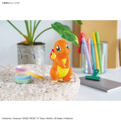 Bandai Spirits Pokemon Plamo Collection Quick!! 11 Charmander, Color-Coded Plastic Model