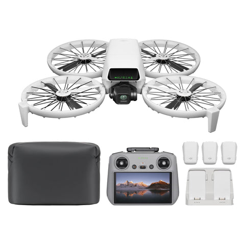 DJI Flip Fly Moreコンボ（RC 2画面送信機付属） ドローン カメラ付き 4K UHDカメラ搭載ドローン（大人用） 手のひら離陸 自動帰還 小型ドローン インテリジェント飛行 バッテリー×3 合計動作時間93分