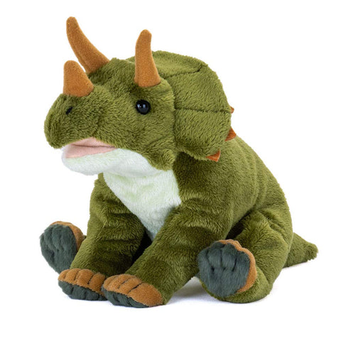 カロラータ トリケラトプス ぬいぐるみ (Sサイズ/おすわりシリーズ) やさしい手触り/リアル (恐竜のぬいぐるみ) 恐竜 おもちゃ 人形/誕生日 ギフト プレゼント (検針2度済み) / クリスマス クリスマスプレゼント
