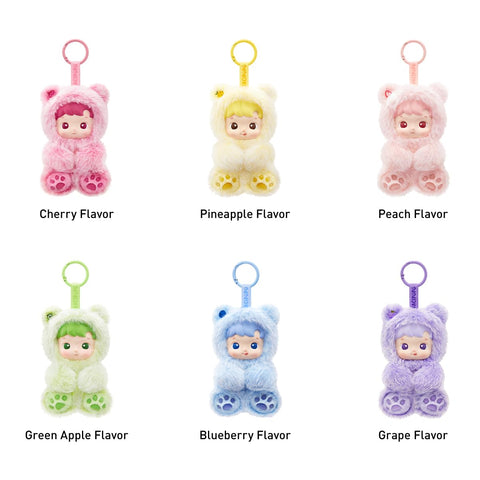 POP MART HACIPUPU Gummy Bear Series Plush Pendant, 1 Piece, Pop-Mart Toy Toy Toy (1 Piece), Blind Box, Plastic Model, Premium Toy, PVC, Soft Vinyl, Original Character, Birthday Gift