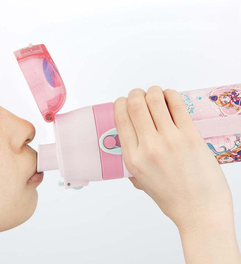 スケーター(Skater) 子供用 ステンレス 水筒 2way 直飲み 470ml わんだふる ぷりきゅあ コップ飲み 430ml 子供に優しい軽量タイプ 女の子 保温・保冷waterbottle スポーツボトル かわいい キッズ 子供 こども 水瓶 プリキュア SKDC4-A