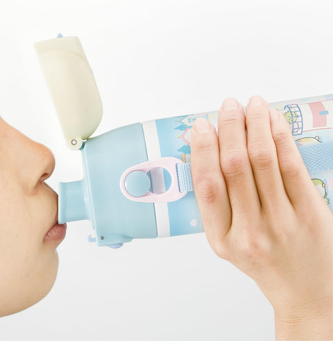 スケーター(Skater) 子供用 ステンレス 水筒 直飲み 580ml 子供に優しい軽量タイプ すみっコぐらし しろくまふるさと 女の子 保冷専用 waterbottle スポーツボトル キッズ 子供 こども 水瓶 SDC6N-A
