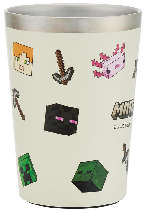 Skater STCV2 Convenience Store Coffee Stainless Steel Tumbler, M, Hot and Cold Insulated, Minecraft Explore More