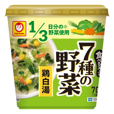 マルちゃん 食べるスープ 7種の野菜鶏白湯 18g ×6個