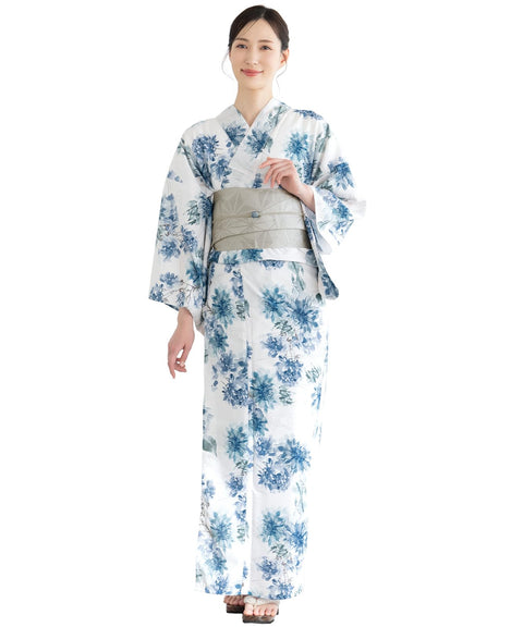 [SOUBIEN] 蘇維恩 浴衣 4件套 分離式 全新二部式浴衣 floro 女士 (浴衣/半寬頻/平跟/木屐)