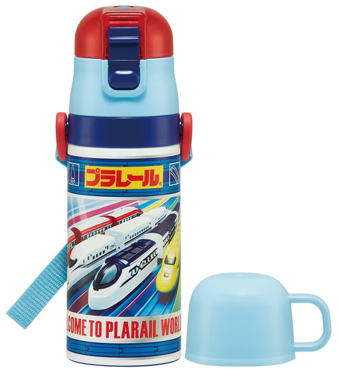 스케이터 (스케이터) 어린이용 스테인리스 물병, 투웨이, 직수, 420ml, 컵 드링크, 350ml, 플라레일 23, 아동용, 경량 타입, 남아용 보온/보냉, 소용량형, 물병, 스포츠 보틀, 귀여운 어린이, 어린이, 물병, 귀여운 어린이, 물병, 귀여운 어린이, 물병 SKDC3-A