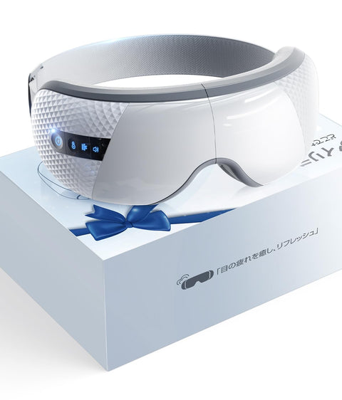 Anycee アイウォーマー【世界初！全機能カスタム対応】 ホットアイマスク 充電式 3段階気圧・温度・音量調整 目元ケア 3Dアイホール構造 アイケア Bluetooth音楽再生 アイマスク ホット 折り畳み式・軽量 サイズ調節可能 男女兼用 自動オフタイマー 睡眠グッズ 静音設定可 簡単操作 冷却アイマスク 結婚記念日 母の日 父の日ギフト 誕生日 敬老の日 プレゼント （ホワイト）