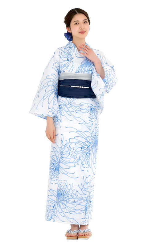 [NISHIORI] Two-part Yukata, Women's, Separate Yukata, Single Item, Easy to Wear, Summer Festivals, Fireworks Display, Women's, Trend Pattern, Japanese Modern, Not Easy to Fall Out
