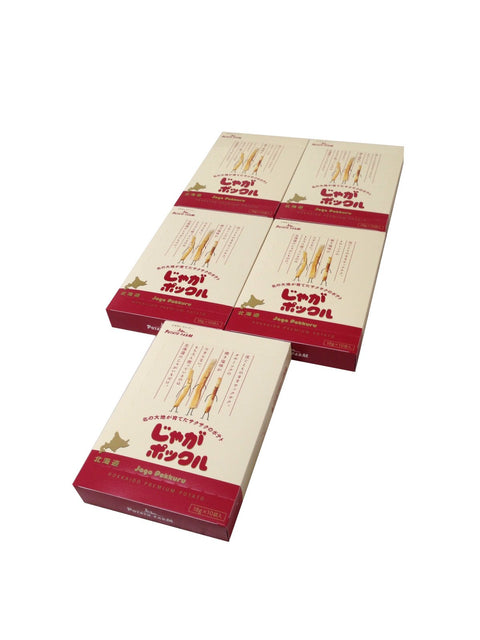 [Hokkaido Limited] Potato Pokkuru (3 Potato Brothers), Large, 10 Packs/Potato Farm (5 Pieces)