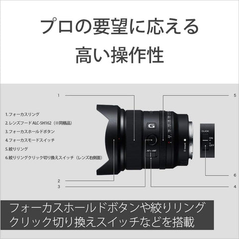 索尼 / 广角定焦镜头 / 全尺寸 / FE 20mm F1.8 G / G镜头 / 数码单反相机α[E卡口]用镜头 / SEL20F18G