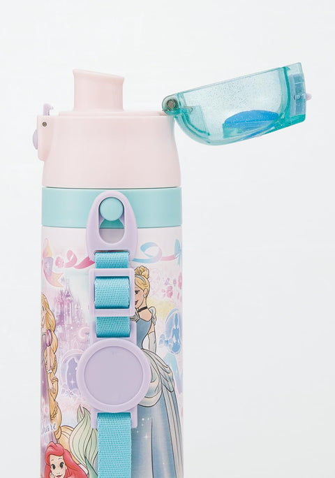スケーター(Skater) 子供用 ステンレス 水筒 2way 直飲み 470ml コップ飲み 430ml 子供に優しい軽量タイプ ディズニー プリンセス 25 女の子 保温 保冷 waterbottle スポーツボトルキッズ こども 水瓶 SKDC4