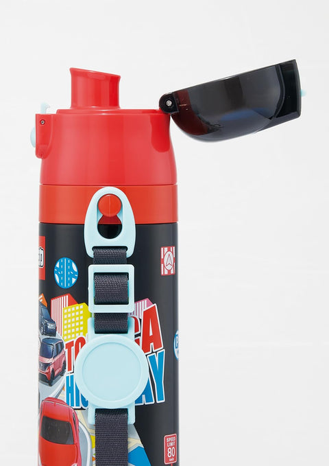 Skater SDC4 Children's Stainless Steel Water Bottle, Direct Drinking, 16.5 fl oz (470 ml), Children's Friendly Lightweight Type, 25 Boys, Water Bottle, Sports Bottle, For Kids