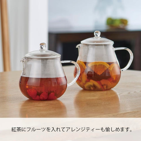 HARIO 哈里歐 葉子茶壺 透明 實用容量700毫升 耐熱玻璃 禮物 禮物 CHC-70T