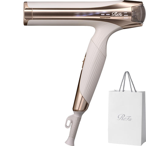 (Rifa Beautech Dryer, Smart W, ReFa Beauty Dryer, Smart W, Ivory, Hair Arrangement Guide Book, Shopper Included