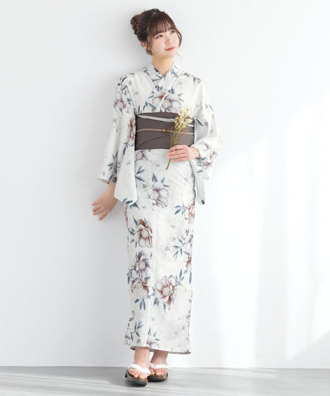 [SOUBIEN] 苏维恩 浴衣 3件套 分体式 新二部式浴衣 floro 女士 (浴衣/半宽带/平织)