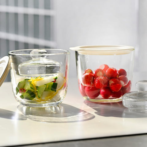 Hario Glass Overnight Salting Bowl, 500ml, White