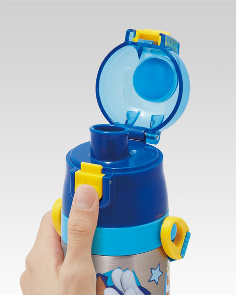 スケーター(Skater) 子供用 ステンレス 水筒 2way 直飲み 470ml コップ飲み 430ml 子供に優しい軽量タイプ ソニック 保温 保冷 waterbottle スポーツボトルキッズ こども 水瓶 SKDC4-A