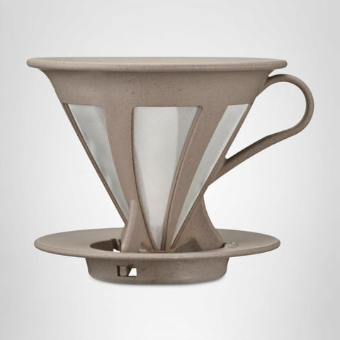 HARIO BT-CFOD-02 "BATON Series" Cafe Old Ripper BATON 02 Coffee Drip for 1 to 4 Cups, Stainless Steel Mesh, Made in Japan