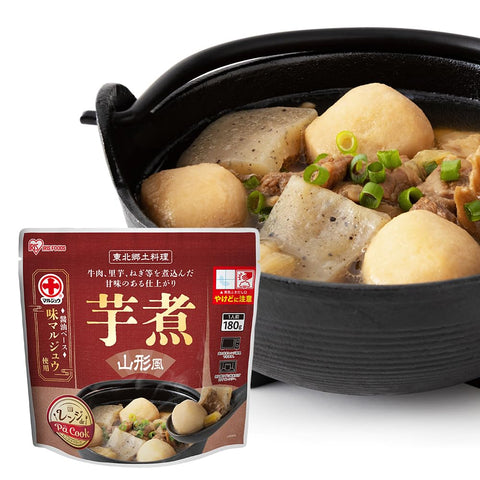 アイリスオーヤマ(IRIS OHYAMA) 山形風芋煮 180g 惣菜 レトルト食品 おかず 一人暮らし 常温保存 非常食 保存食 国産 電子レンジ 和食 パウチ レンチン レンジde Pa Cook