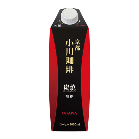 京都 小川咖啡 炭燒咖啡 加糖 1公升×6瓶